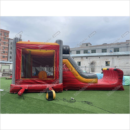 Inflatable Truck Bounce House Slide Combo Adventure All Fun Bouncing Castle Jumping House - Inflatable-Zone