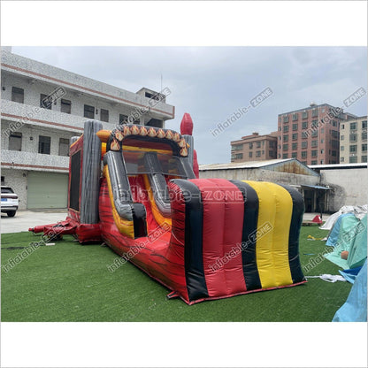 Inflatable Truck Bounce House Slide Combo Adventure All Fun Bouncing Castle Jumping House - Inflatable-Zone