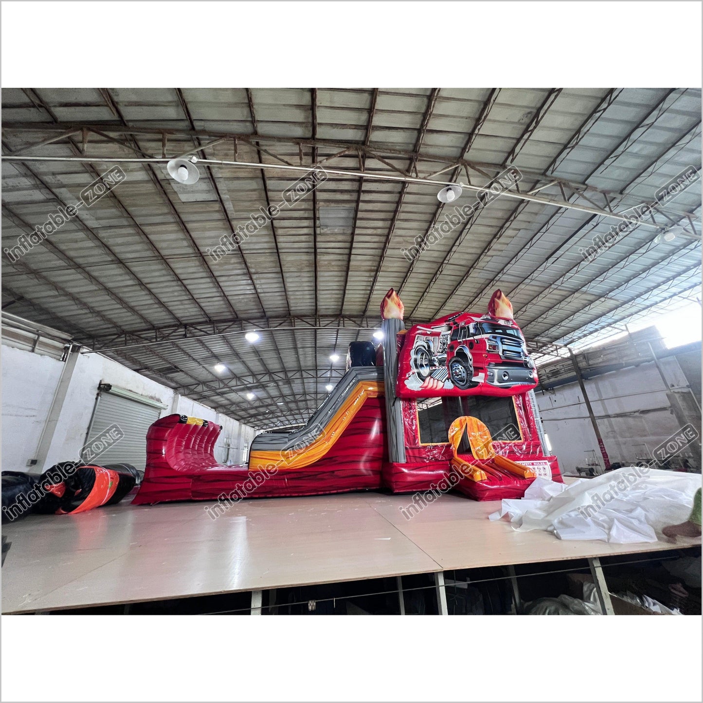 Inflatable Truck Bounce House Slide Combo Adventure All Fun Bouncing Castle Jumping House - Inflatable-Zone