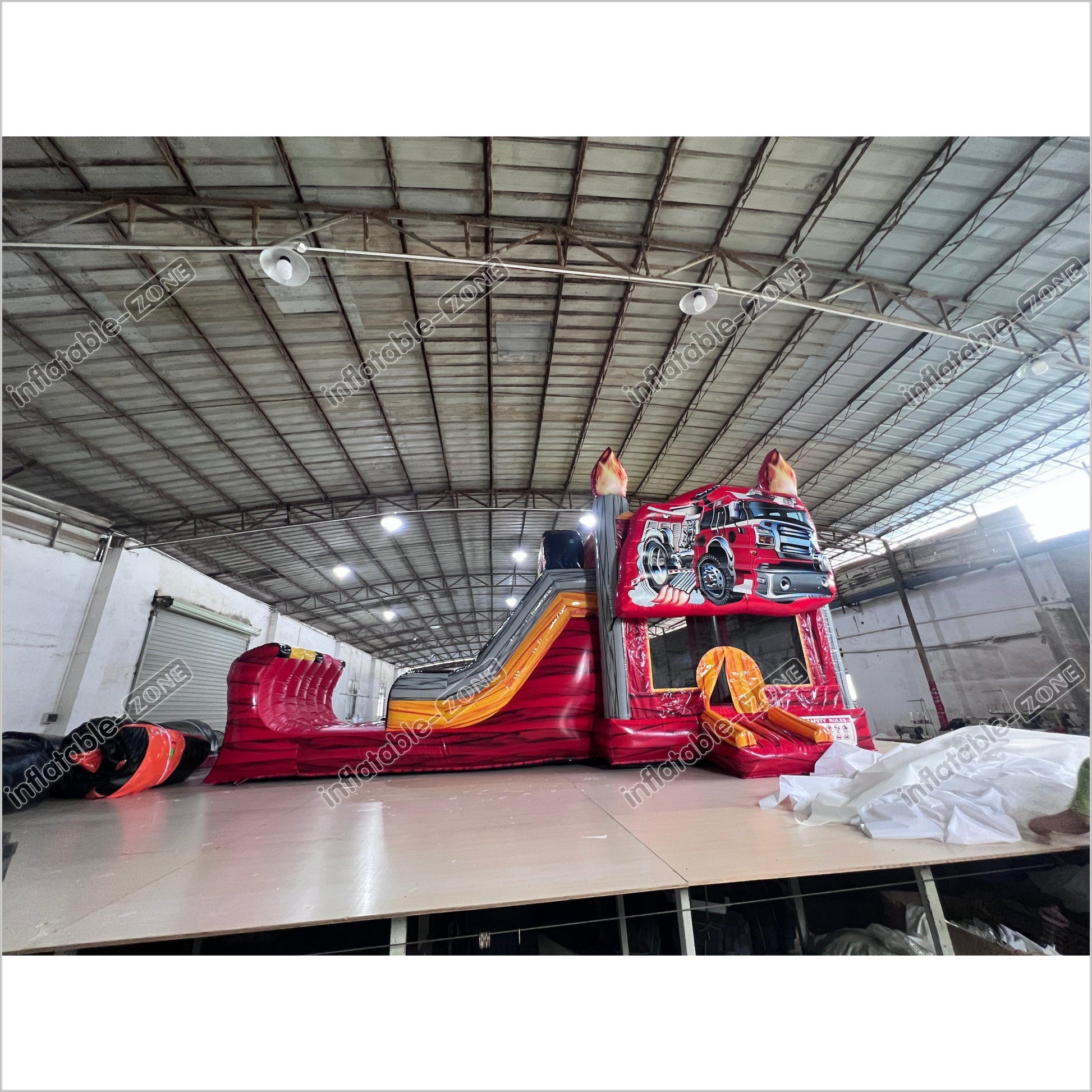 Inflatable Truck Bounce House Slide Combo Adventure All Fun Bouncing Castle Jumping House - Inflatable-Zone