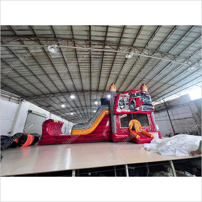 Inflatable Truck Bounce House Slide Combo Adventure All Fun Bouncing Castle Jumping House - Inflatable-Zone