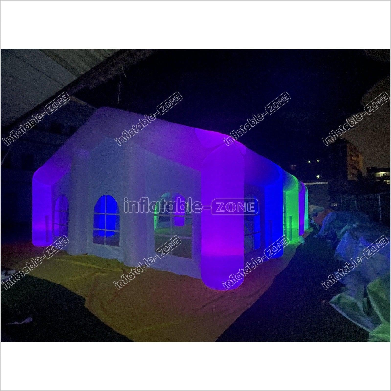 Inflatable Led Light Wedding Party Tent Inflatables Booth Night Club Outdoor Show Decoration - Inflatable-Zone