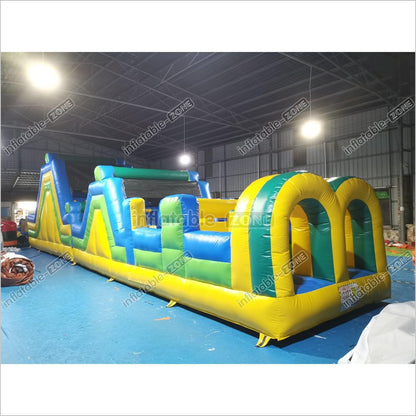 Inflatable Backyard Obstacle Course Slide Ninja Playgrounds Obstacle Course Bouncy Castle - Inflatable-Zone