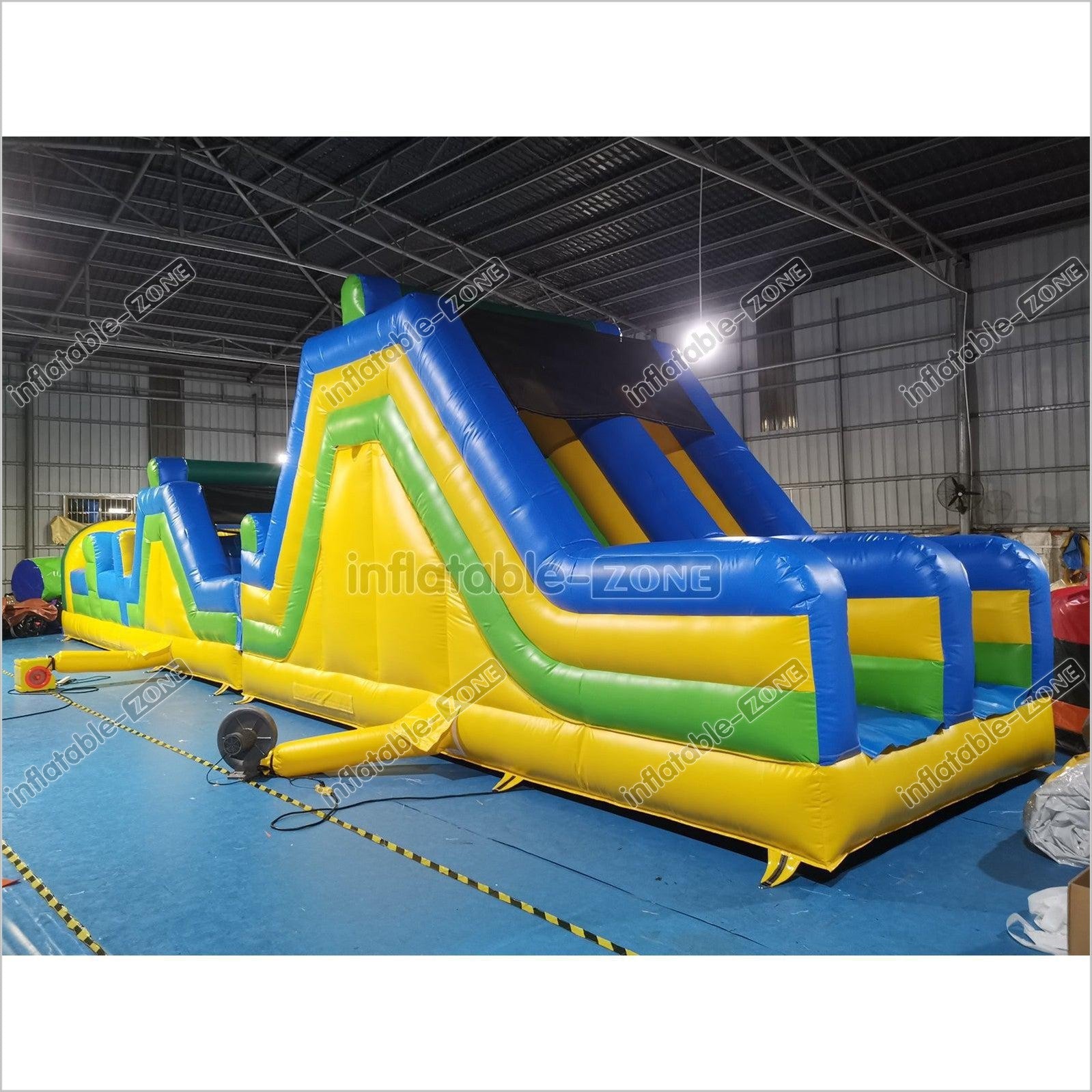 Inflatable Backyard Obstacle Course Slide Ninja Playgrounds Obstacle Course Bouncy Castle - Inflatable-Zone