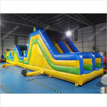 Inflatable Backyard Obstacle Course Slide Ninja Playgrounds Obstacle Course Bouncy Castle - Inflatable-Zone