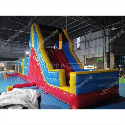 Team Playground Inflatable Obstacle Course Best Blow Up Backyard Climbing Bouncy Castle House - Inflatable-Zone