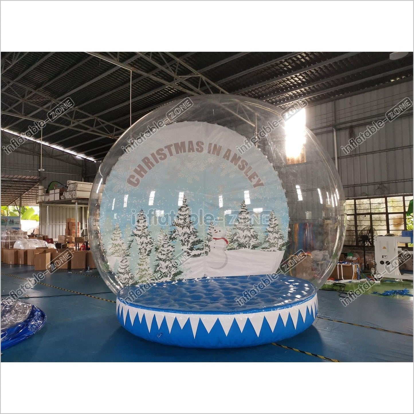 Inflatable Christmas Bubble Tent Inflatable Snow Globe Transparent Dome - Inflatable-Zone