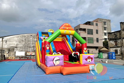 Fantasy Inflatable Theme Park Slide Amusement Park Bouncy Castle with Slide Dreamy Fun for Kids