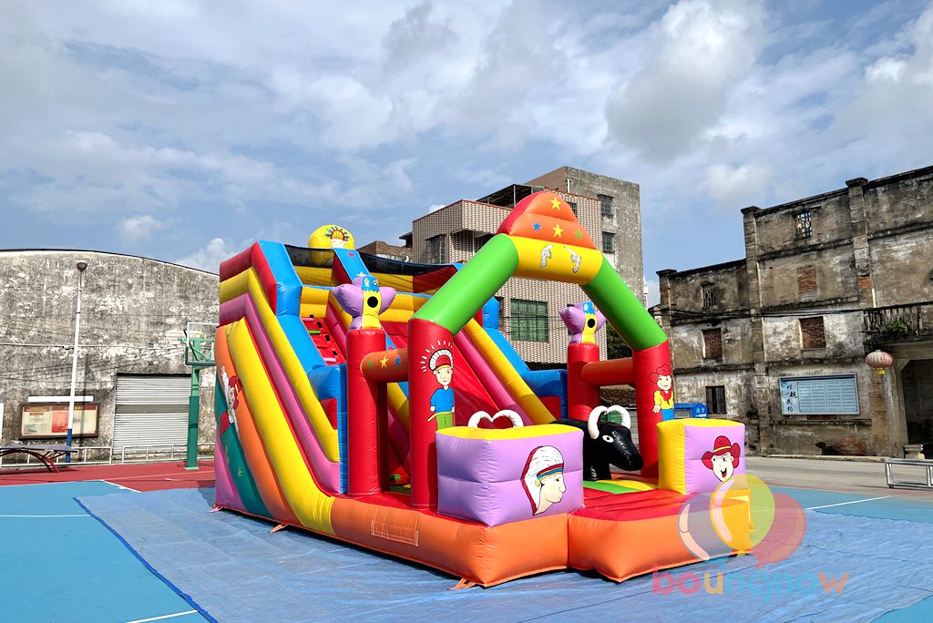 Fantasy Inflatable Theme Park Slide Amusement Park Bouncy Castle with Slide Dreamy Fun for Kids
