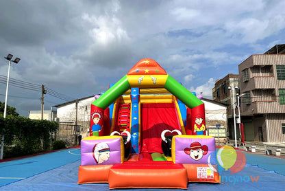 Fantasy Inflatable Theme Park Slide Amusement Park Bouncy Castle with Slide Dreamy Fun for Kids