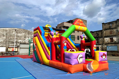 Fantasy Inflatable Theme Park Slide Amusement Park Bouncy Castle with Slide Dreamy Fun for Kids
