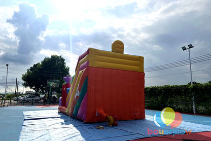 Fantasy Inflatable Theme Park Slide Amusement Park Bouncy Castle with Slide Dreamy Fun for Kids