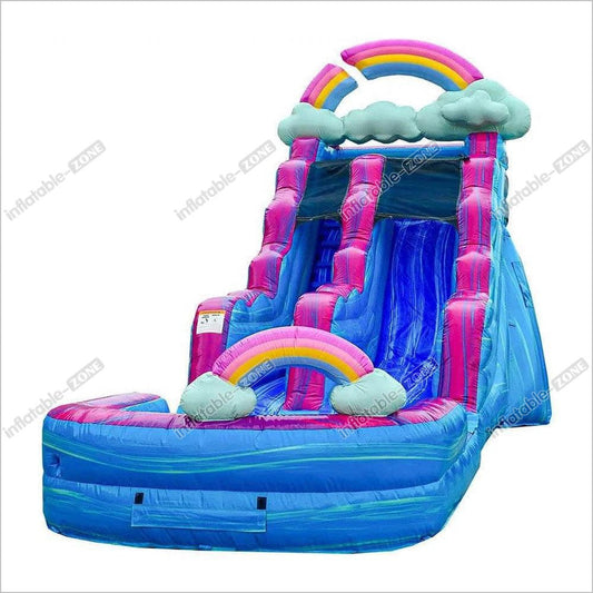 Imperfectly Commercial Grade Water Slide With Pool Inflatable Waterslides Bouncing All Around Party - Inflatable-Zone