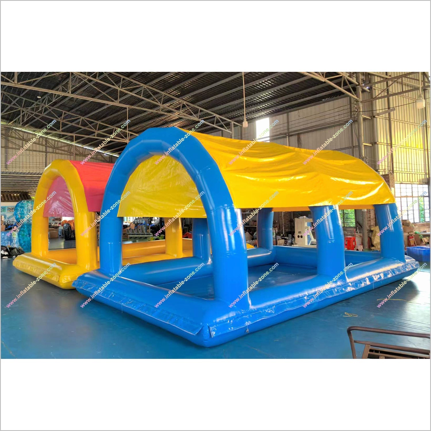 Inflatable Swimming Pool Cover Tent Water Play Games Pool Float Tent Inflatable Pool With Roof - Inflatable-Zone