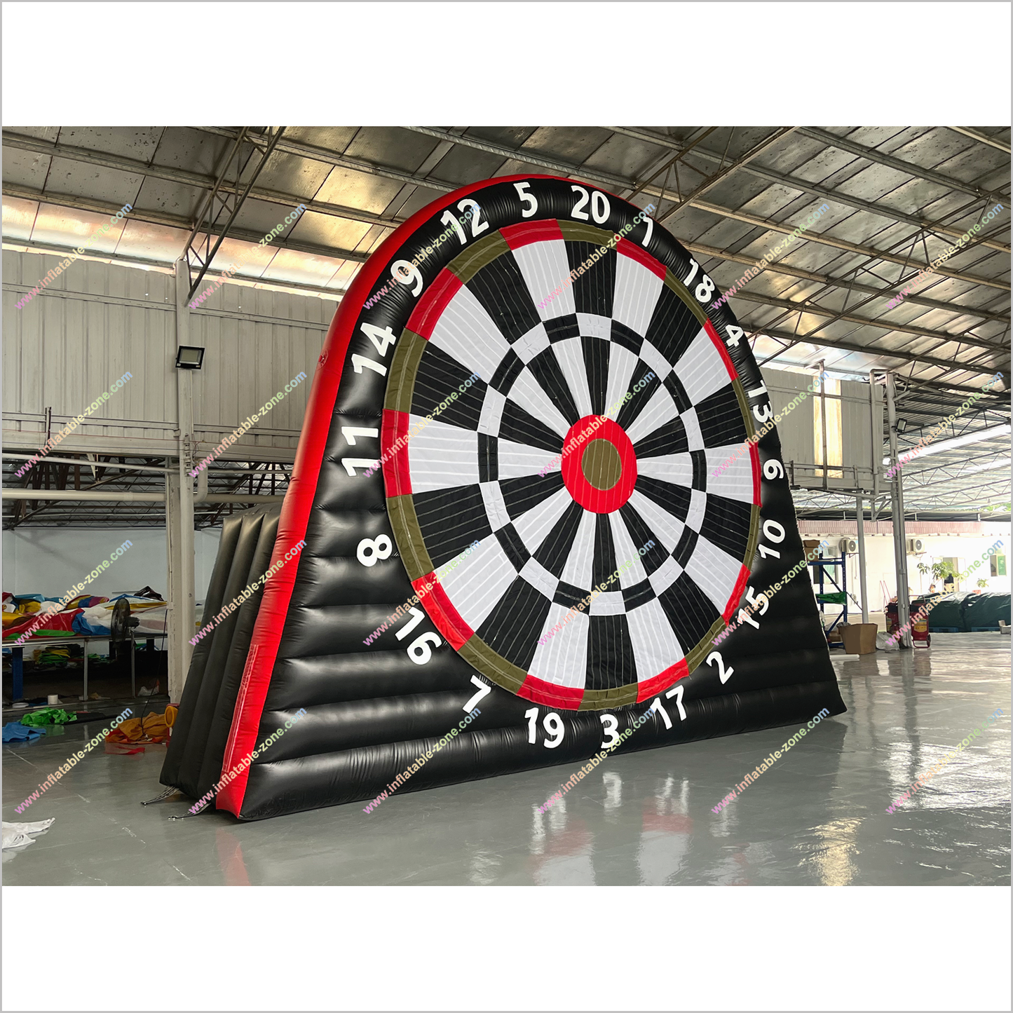 Commercial Sports Inflatable Football Shooting Darts Board Fun Team Games Foot Darts For Sale