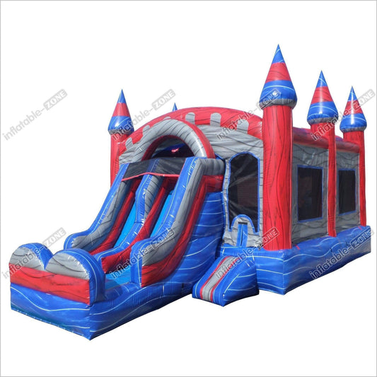 Bouncing Castle Near Me Combo Bounce House Jump And Double Slide Bouncer Inflatable - Inflatable-Zone