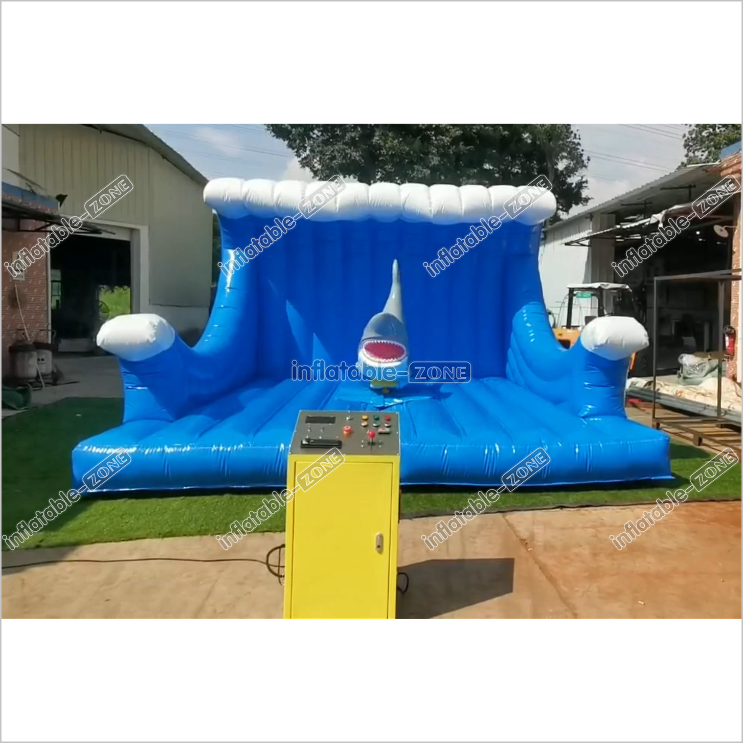 Fun Inflatable Mechanical Shark Riding Inflatable Amusement Ride For Party Game - Inflatable-Zone