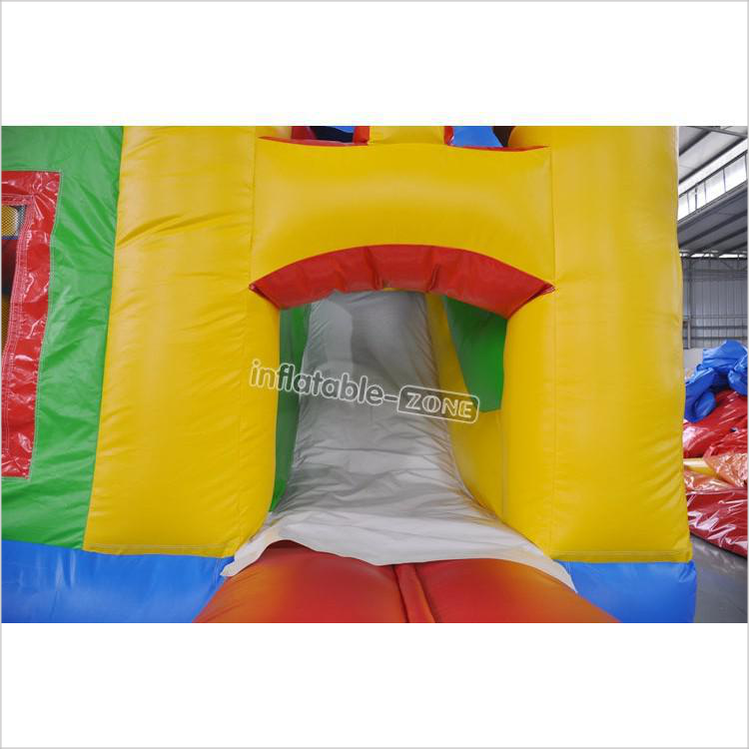 Custom Logo Printing Inflatable Castle With Slide , Slide Bounce House - Inflatable-Zone