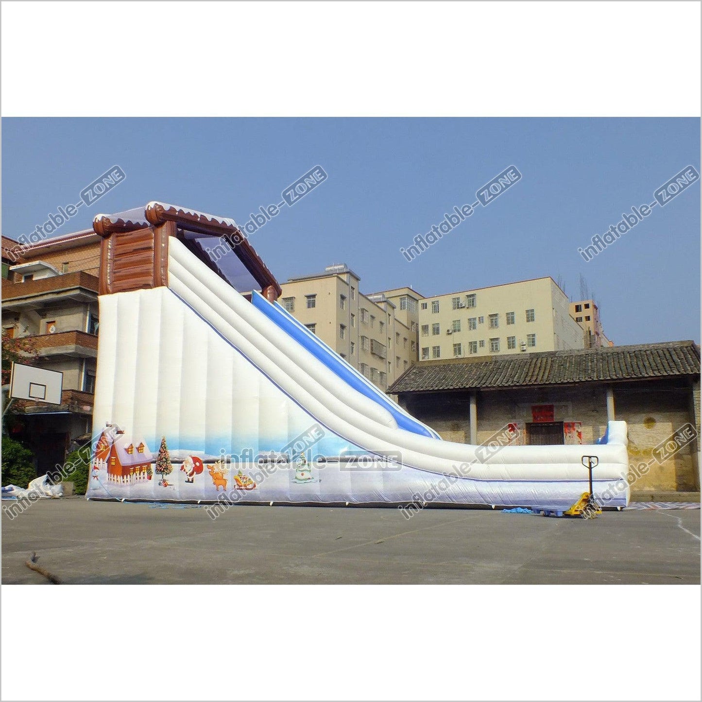 Giant Snow Mountain Christmas Inflatable Winter Skiing Slide Commercial Toboggan Inflatable Slide Blow Up Party Adults - Inflatable-Zone