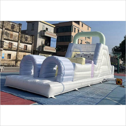 Large Inflatable Obstacle Course Slip And Slide Birthday Party Fun Obstacle Course For Adults - Inflatable-Zone