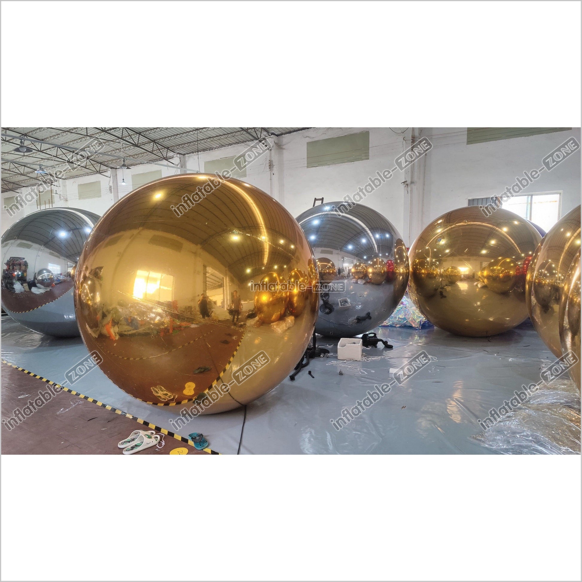 Inflatable Mirror Spheres Decoration Commercial Durable Inflatable Hanging Mirror Disco Ball - Inflatable-Zone