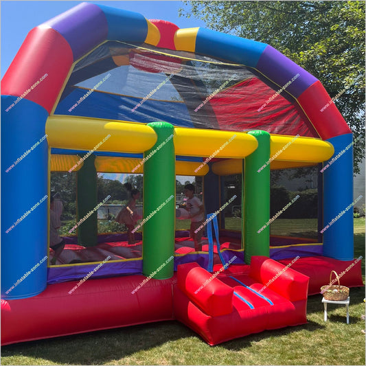 Wacky Inflatable Dome Bouncer Childrens Outdoor Garden Toys Bounce Play Area Blow Up Jump House For Sale