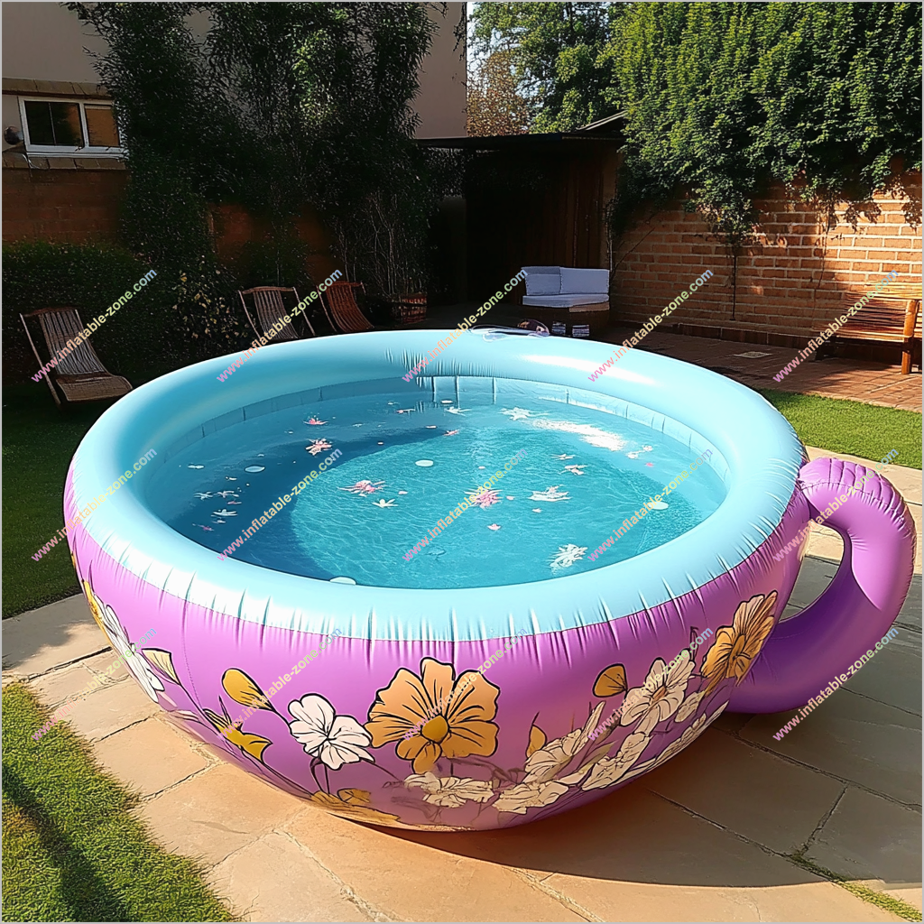 Backyard Entertainment Ideas Inflatable Teacup Pools Party Equipment Hire Inflatable Teacup Shaped Pool