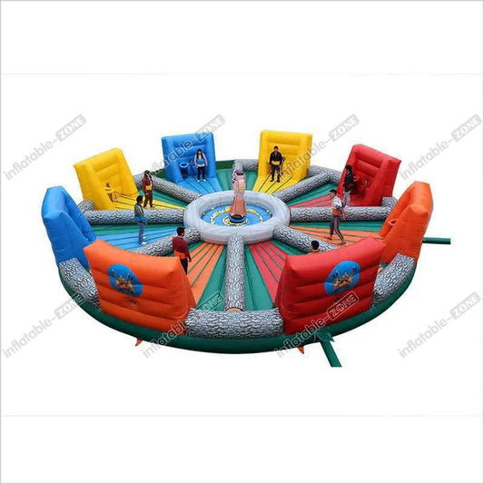 Popular Interactive Game Bungees Running Sports Hungry Hippo Chow Down Inflatable Game For Adults And Kids - Inflatable-Zone
