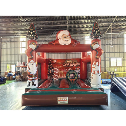 Merry Christmas Theme Air Bouncer Inflatable Trampoline Adult Jumping Castle Inflatable Bounce House For Sale - Inflatable-Zone