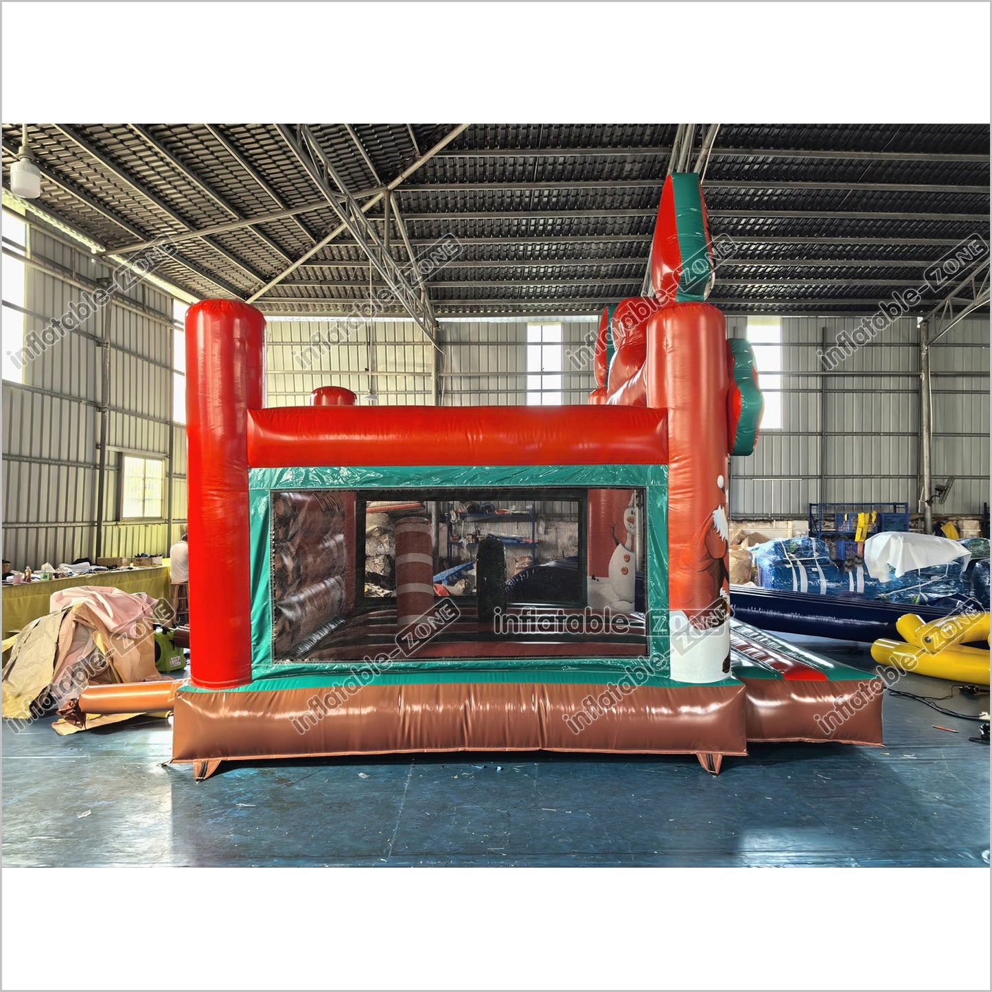 Merry Christmas Theme Air Bouncer Inflatable Trampoline Adult Jumping Castle Inflatable Bounce House For Sale - Inflatable-Zone