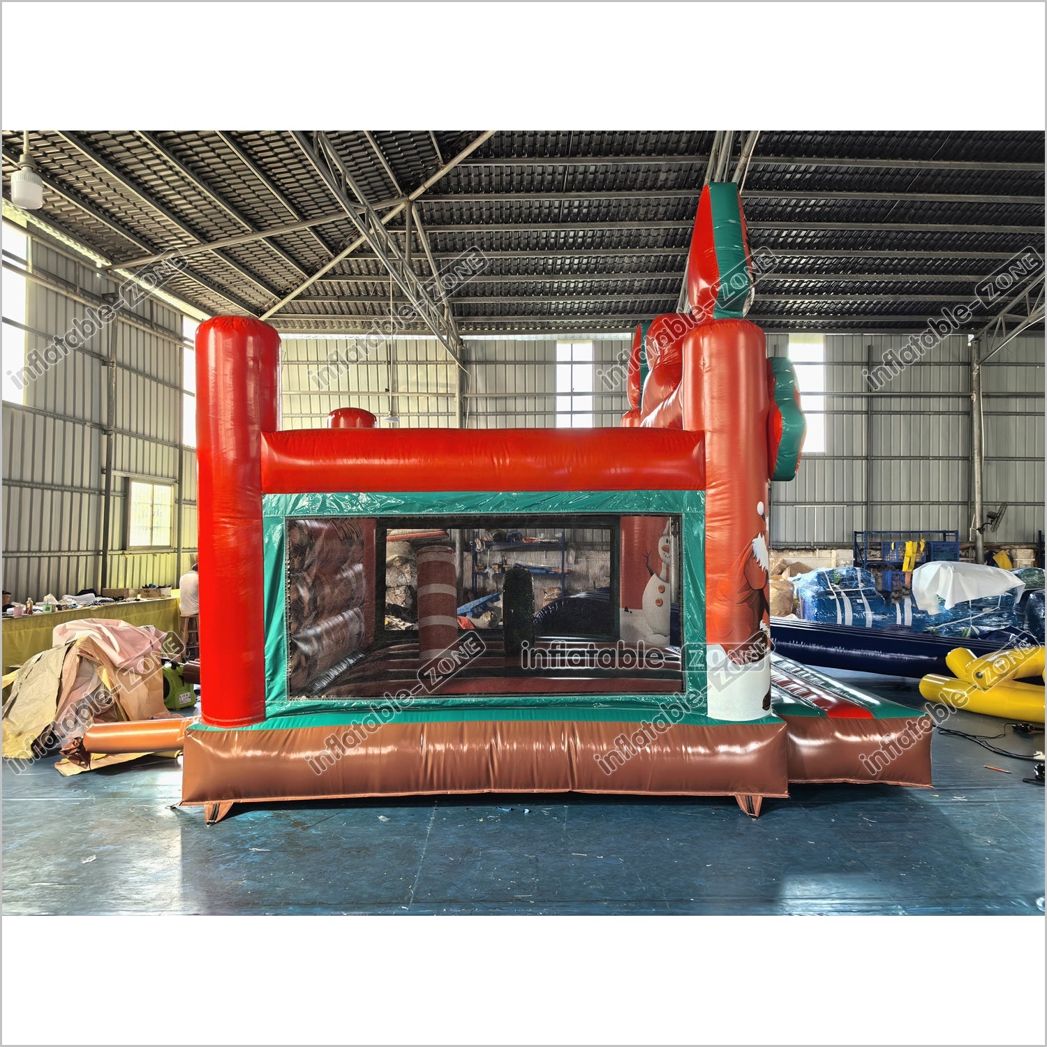 Merry Christmas Theme Air Bouncer Inflatable Trampoline Adult Jumping Castle Inflatable Bounce House For Sale - Inflatable-Zone