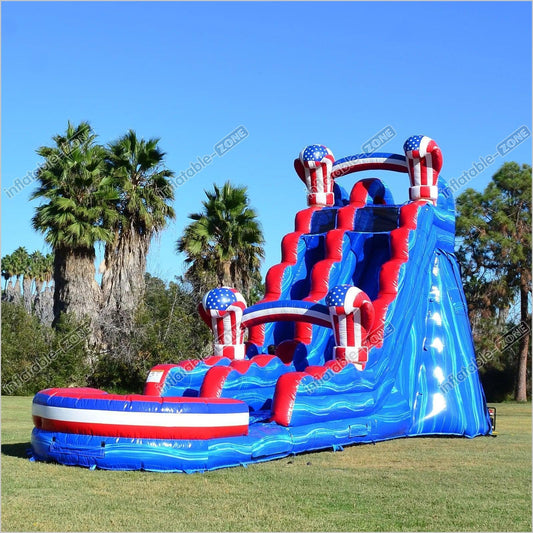 Inflatable Big Bounce Water Slide Near Me Bouncy Castle Party Moonwalk Waterslides For Backyard - Inflatable-Zone