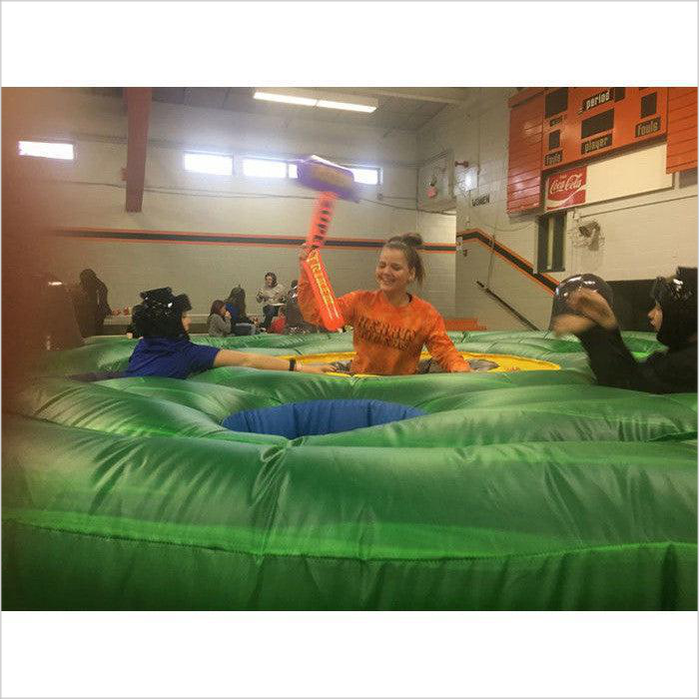 Green Funny Indoor Inflatable Whack - A - Mole Game For Children - Inflatable-Zone