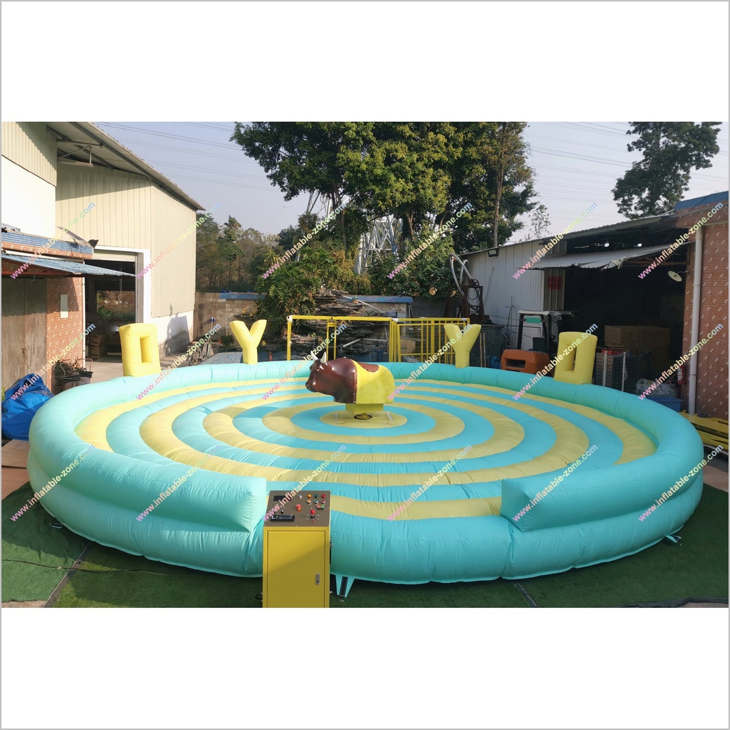 Fun Rodeo Inflatable Mechanical Bull Riding Inflatable Rental Mechanical Bull Prices Outdoor Games Machine Controls