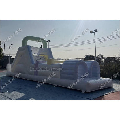 Large Inflatable Obstacle Course Slip And Slide Birthday Party Fun Obstacle Course For Adults - Inflatable-Zone