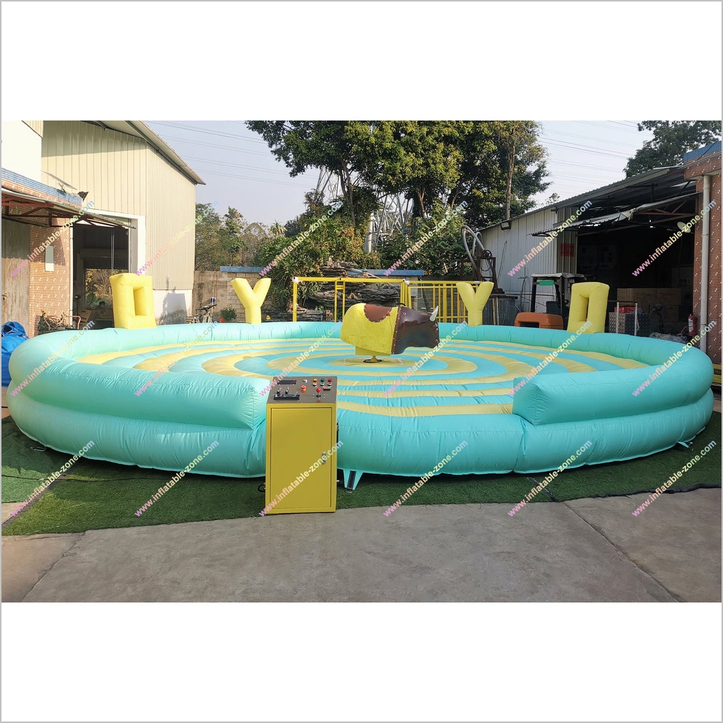 Fun Rodeo Inflatable Mechanical Bull Riding Inflatable Rental Mechanical Bull Prices Outdoor Games Machine Controls
