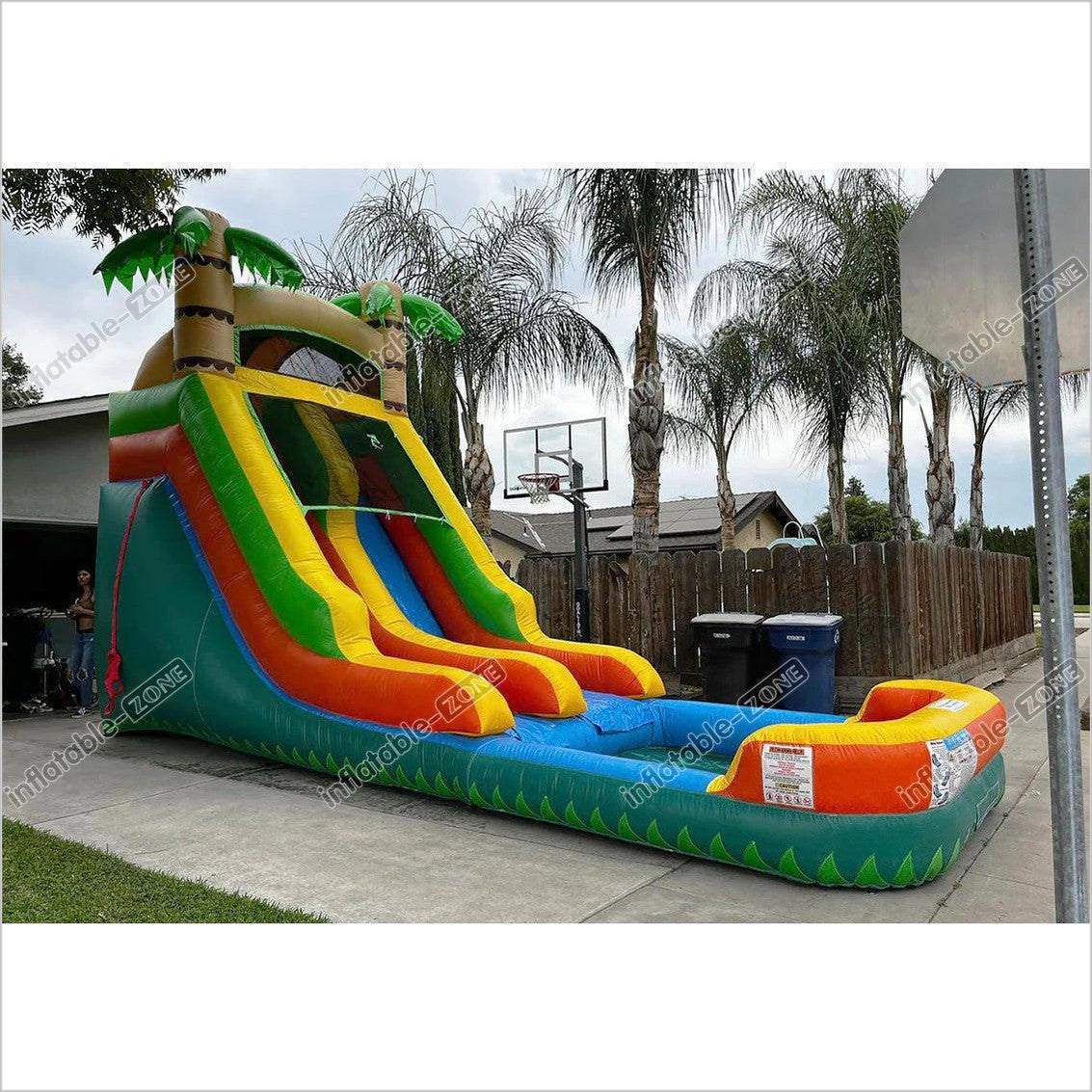 Giant Inflatable Water Slide For Adult, Commercial Grade Water Park Slides - Inflatable-Zone