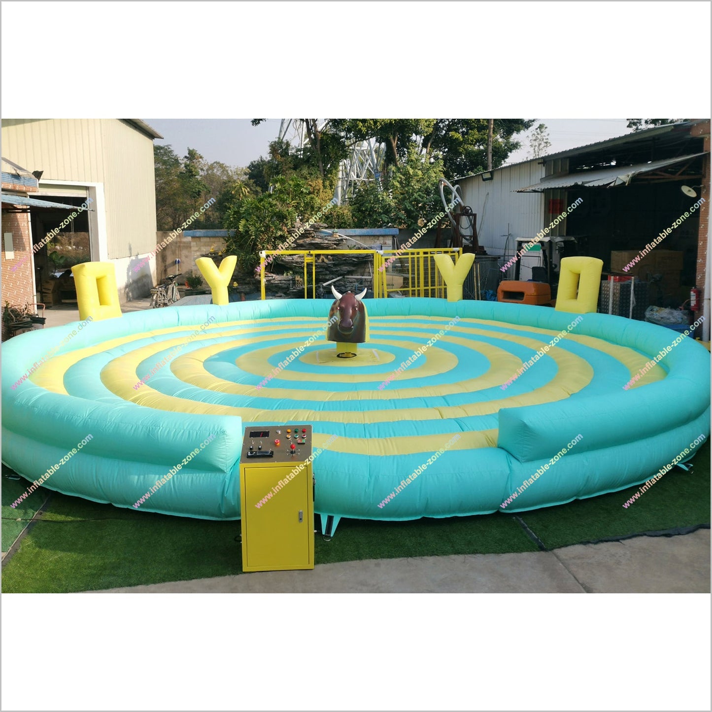 Fun Rodeo Inflatable Mechanical Bull Riding Inflatable Rental Mechanical Bull Prices Outdoor Games Machine Controls
