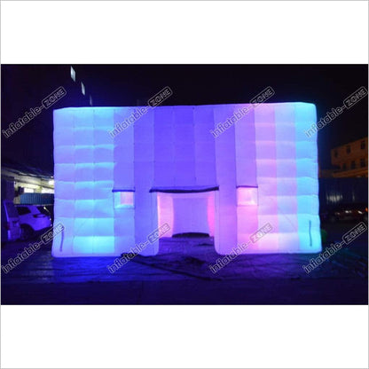 Wall Washer Light Inflatable Night Club Party Marquee Inflatable Air Cube Tent House Tent White Led Light - Inflatable-Zone