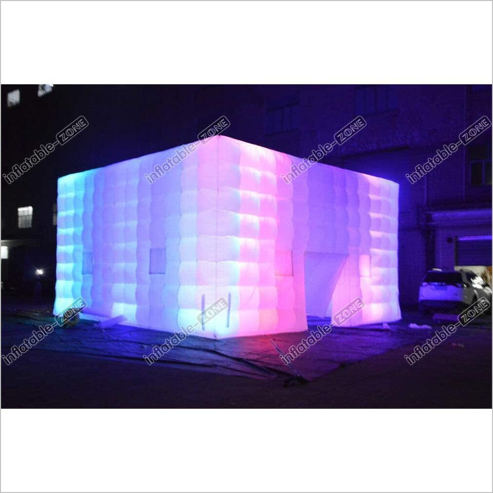 Wall Washer Light Inflatable Night Club Party Marquee Inflatable Air Cube Tent House Tent White Led Light - Inflatable-Zone