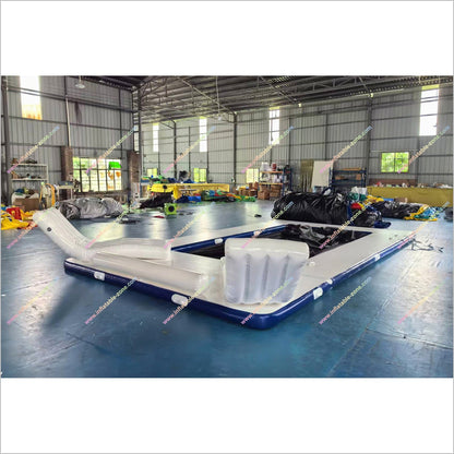Inflatable Floating Platform Ocean Sea Boat Yacht Water Playground Equipment Sofa Swimming Pool In Ocean - Inflatable-Zone