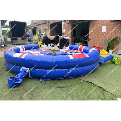 Rotating Electric Mechanical Bull Riding Hot Outdoor Party Inflatable Mattress Rent Mechanical Bull Near Me