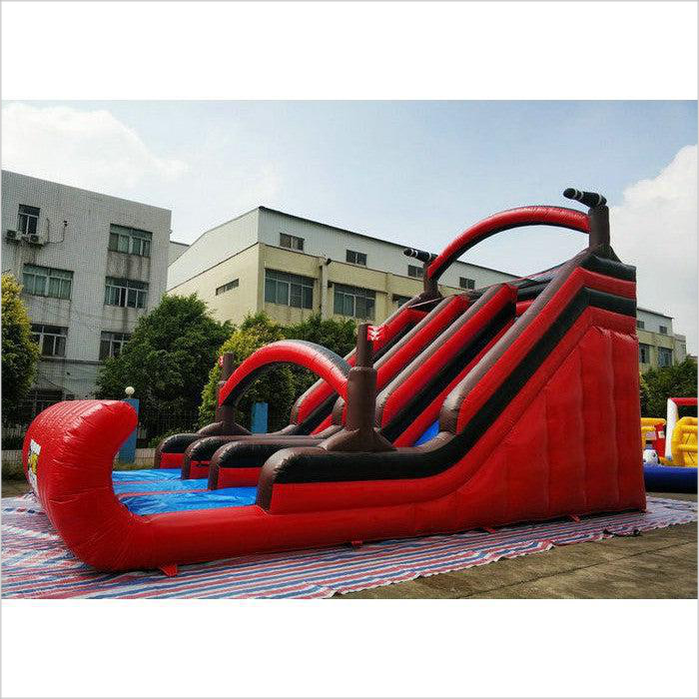 Silk Printing Large Pirate Inflatable Slip Slide For Backyard Activities - Inflatable-Zone