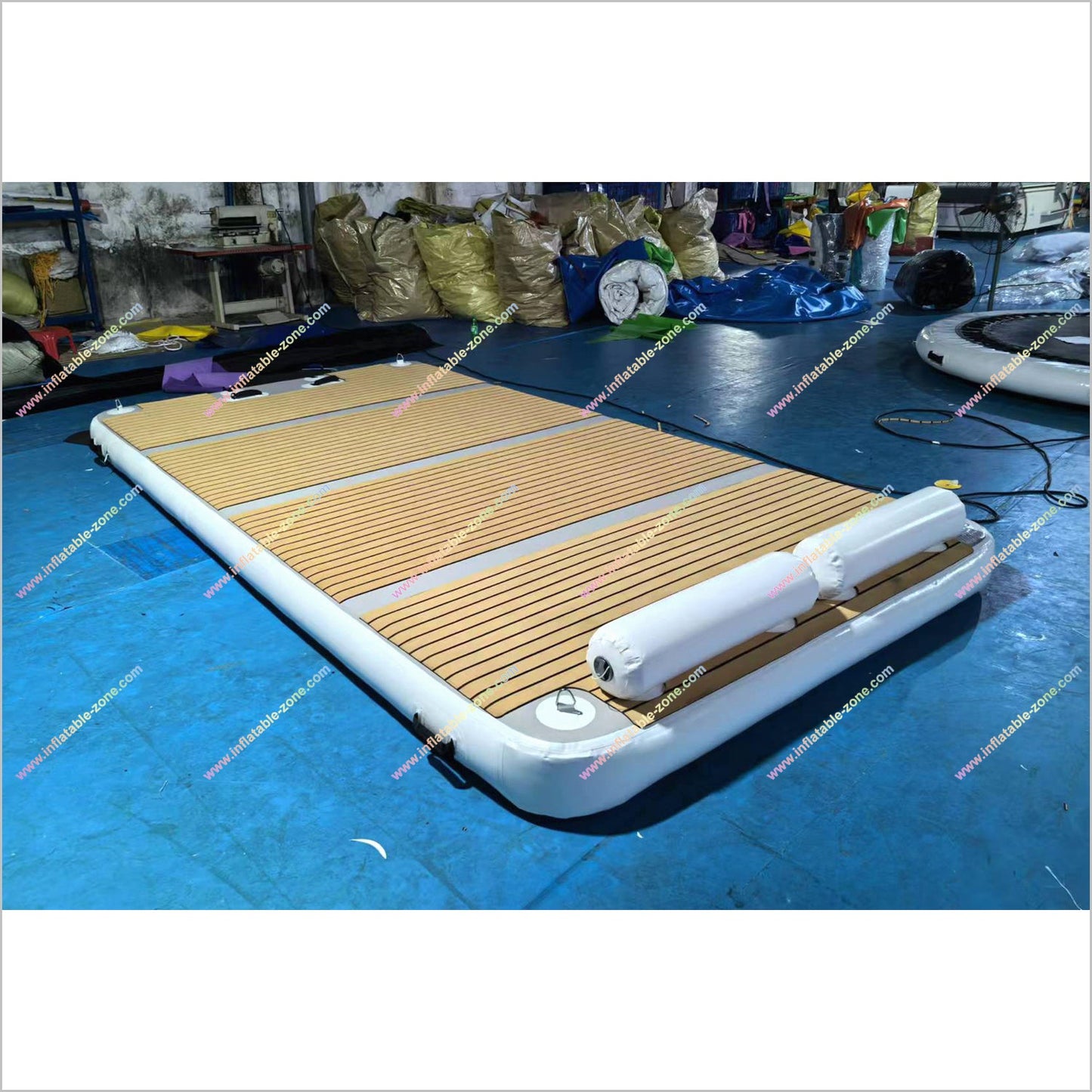 Inflatable Floating Dock Water Trampoline Bounce Swim Fishing Camping Pontoon Inflatable Platform For Water - Inflatable-Zone