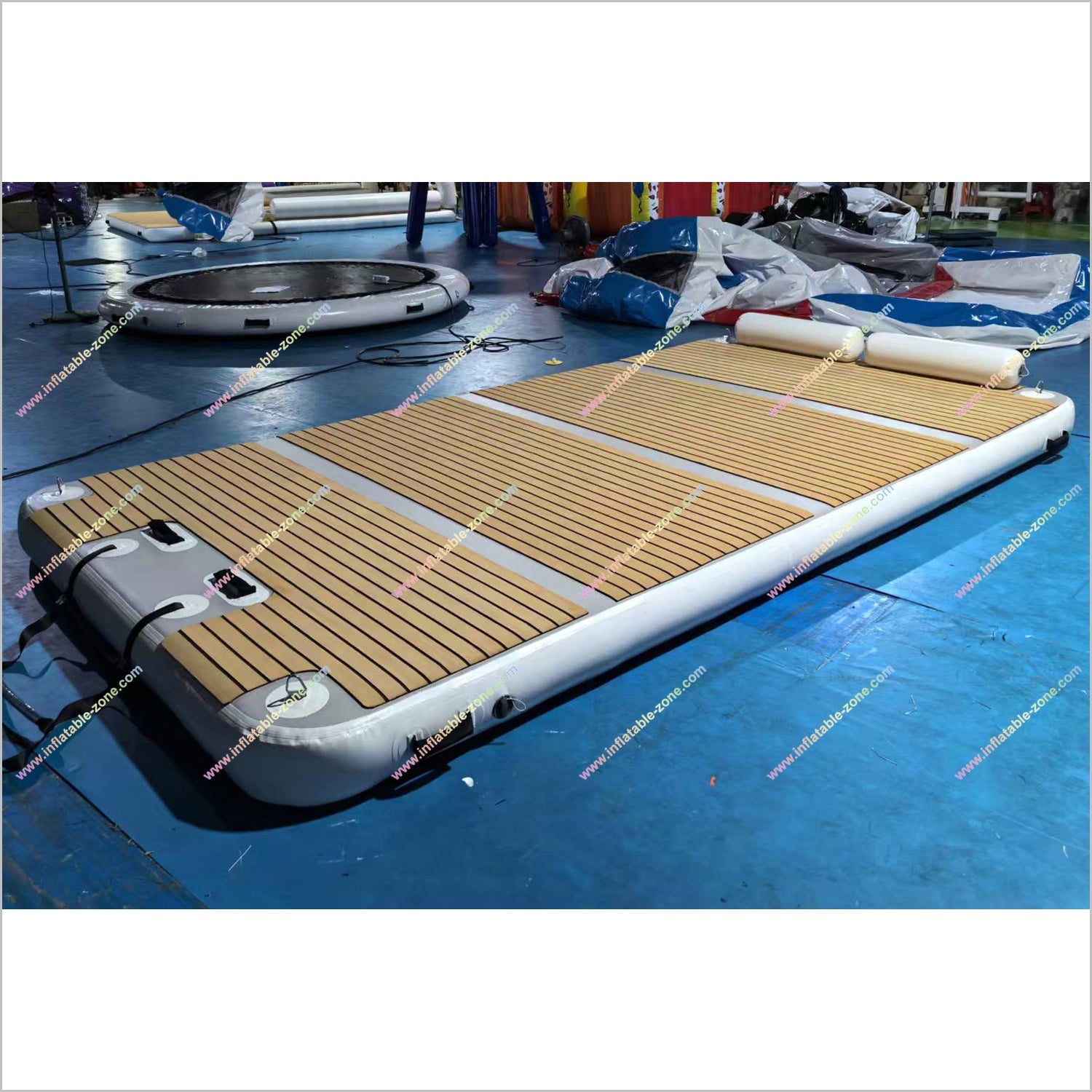 Inflatable Floating Dock Water Trampoline Bounce Swim Fishing Camping Pontoon Inflatable Platform For Water - Inflatable-Zone
