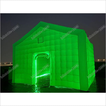 Large White Inflatable Nightclub Cube Wedding Tent Portable Inflatable Night Club - Inflatable-Zone
