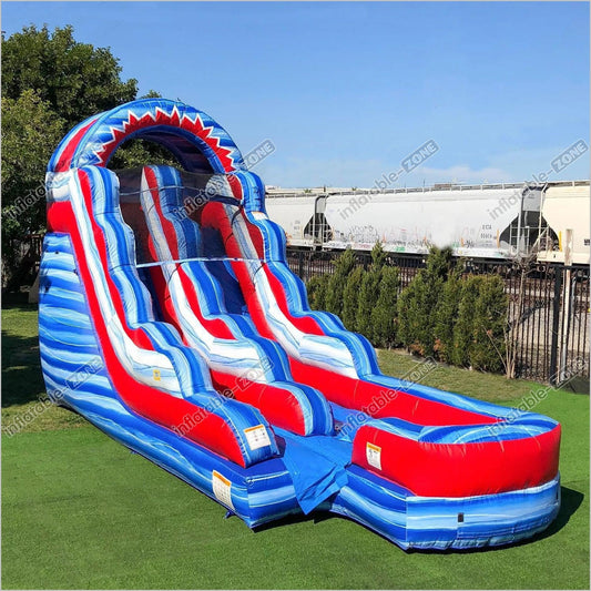 Flash Mega Backyard Water Inflatable Slide Bounceland Jump And Splash Waterslide Birthday Party - Inflatable-Zone