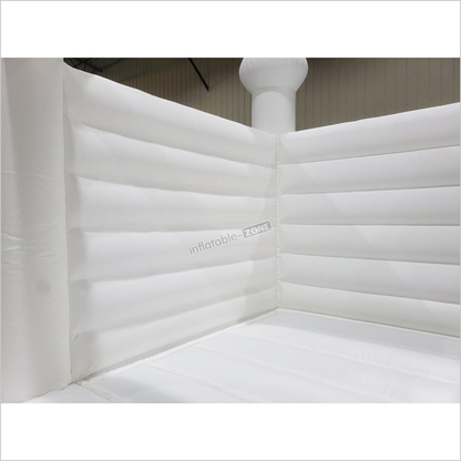Inflatable White Jumper Bouncer Castle Jumping Bed Wedding Bouncy House - Inflatable-Zone