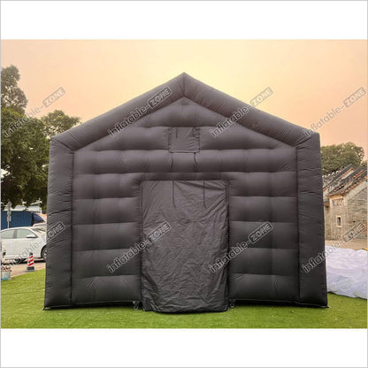 Large Black Inflatable Nightcube Wedding Tent Square Gazebo Event Room Big Mobile Portable Inflatable Night Club Party Pavilion Disco Tent - Inflatable-Zone