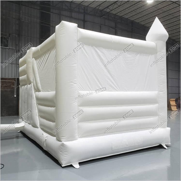 White Wedding Bouncy Castle, White Bouncy House For Wedding/Party - Inflatable-Zone